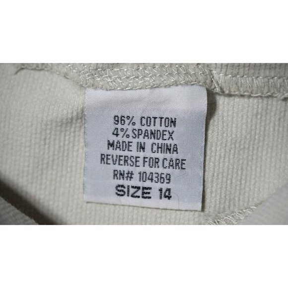 Y2K YMI Mini Skirt Womens Girls Size 14 Cream Corduroy Tiered Raw Edge - Picture 3 of 7